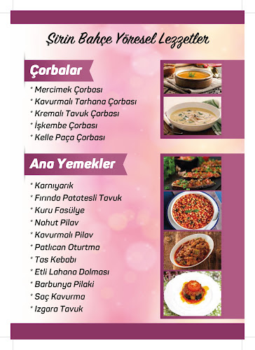 Şirin Bahçe Yöresel Lezzetler