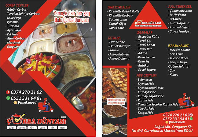 Opinii despre Çorba Dünyası în Bolu Merkez - Gastronomi ve konaklama