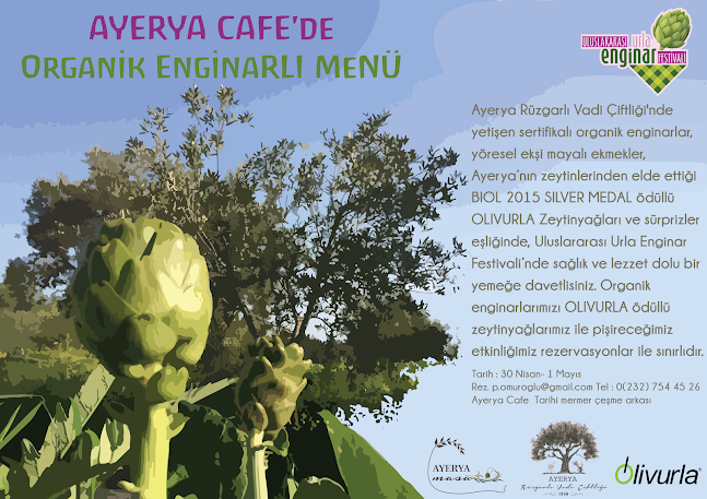 Opinii despre Ayerya Organik Ürünler ve Cafe în Urla - Gastronomi ve konaklama