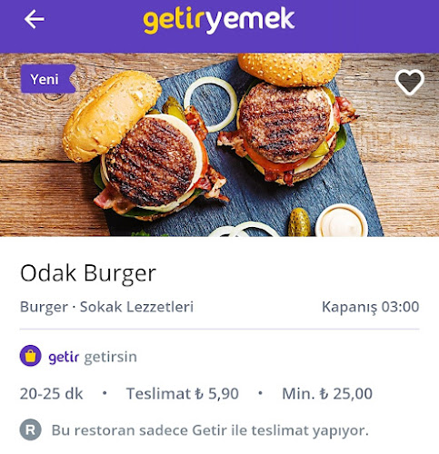 Odak Burger - Gastronomi ve konaklama