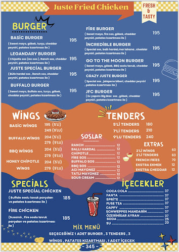 Opinii despre Juste Fried Chicken în Beyoğlu - Gastronomi ve konaklama