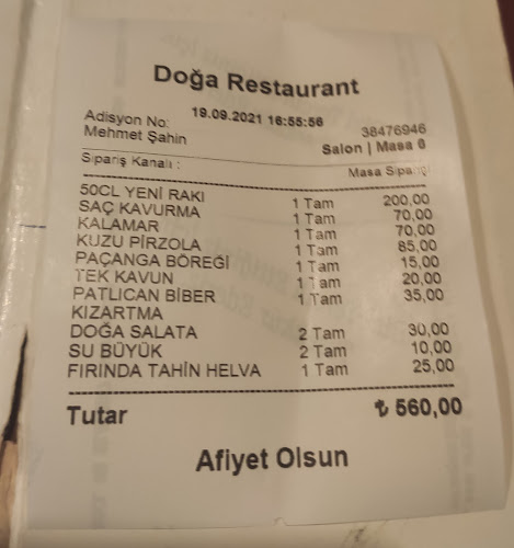 Doğa Restaurant - Gastronomi ve konaklama
