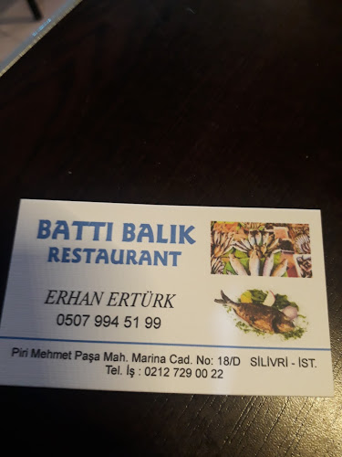 Opinii despre Battı Balık restorant în Silivri - Gastronomi ve konaklama