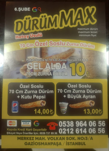 Dürüm Max Zurna Dürüm - Gastronomi ve konaklama