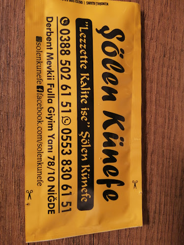 Opinii despre Şölen Künefe în Niğde Merkez - Gastronomi ve konaklama