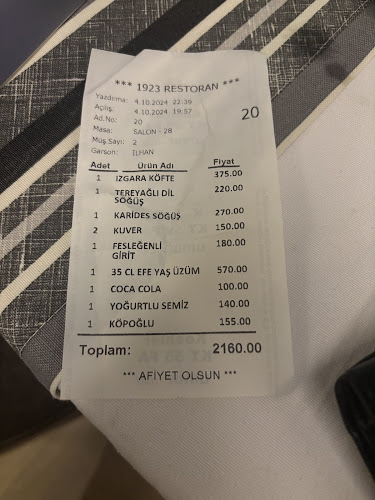 1923 Restoran - Gastronomi ve konaklama