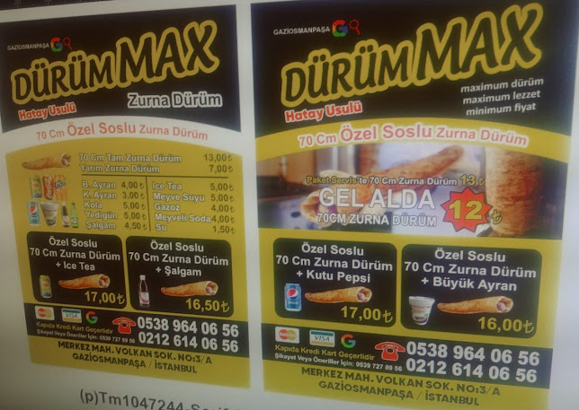 Comentarii opinii despre Dürüm Max Zurna Dürüm